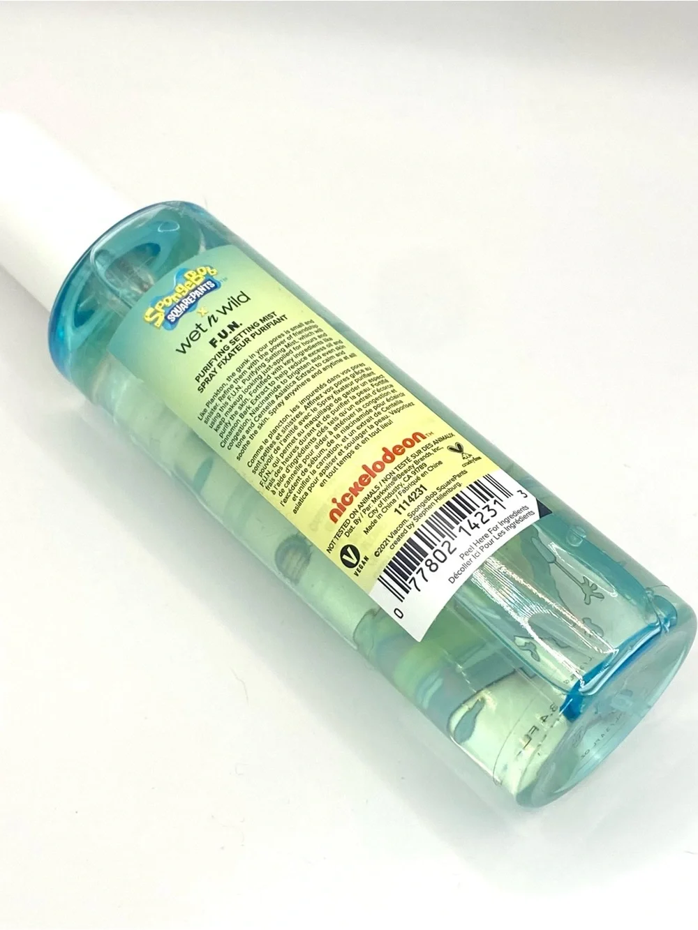 Wet n Wild Makeup X‎ SpongeBob F.U.N. FUN Purifying Setting Face Mist 3.4 oz
